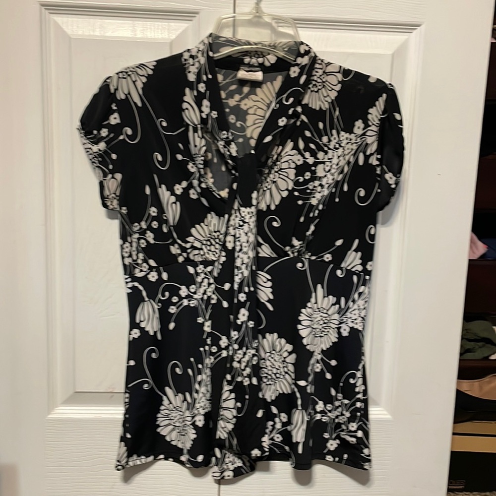 Blouse with tie front - dressy too